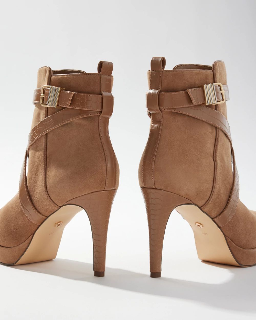 Croco Suede Boot